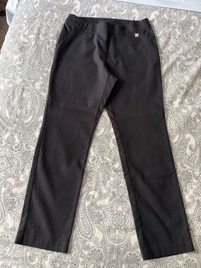 Rafaella Black Pull-On Stretch Pants